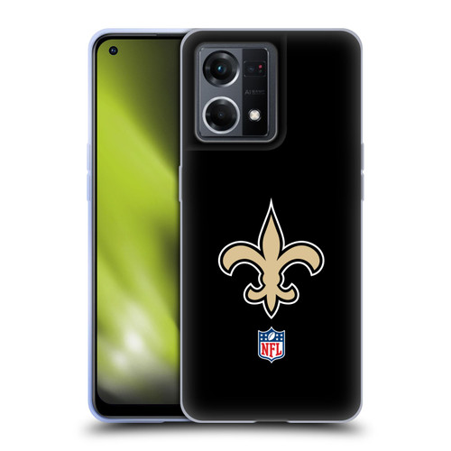 NFL New Orleans Saints Logo Plain Soft Gel Case for OPPO Reno8 4G