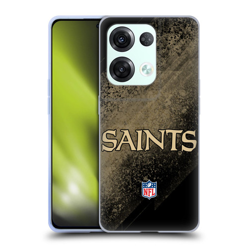 NFL New Orleans Saints Logo Blur Soft Gel Case for OPPO Reno8 Pro