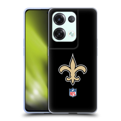 NFL New Orleans Saints Logo Plain Soft Gel Case for OPPO Reno8 Pro