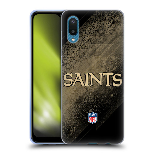 NFL New Orleans Saints Logo Blur Soft Gel Case for Samsung Galaxy A02/M02 (2021)
