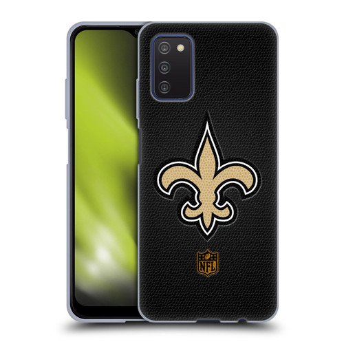 NFL New Orleans Saints Logo Football Soft Gel Case for Samsung Galaxy A03s (2021)