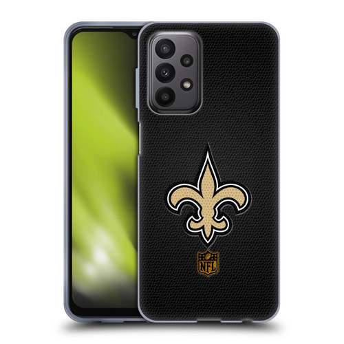 NFL New Orleans Saints Logo Football Soft Gel Case for Samsung Galaxy A23 / 5G (2022)