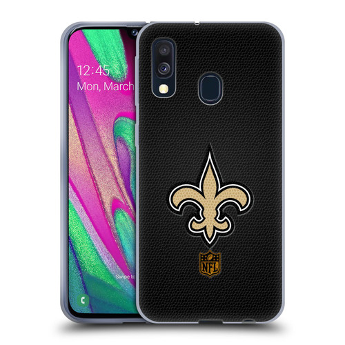 NFL New Orleans Saints Logo Football Soft Gel Case for Samsung Galaxy A40 (2019)