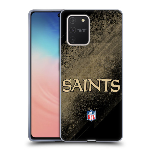 NFL New Orleans Saints Logo Blur Soft Gel Case for Samsung Galaxy S10 Lite