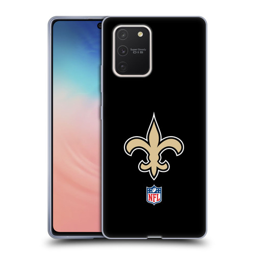 NFL New Orleans Saints Logo Plain Soft Gel Case for Samsung Galaxy S10 Lite