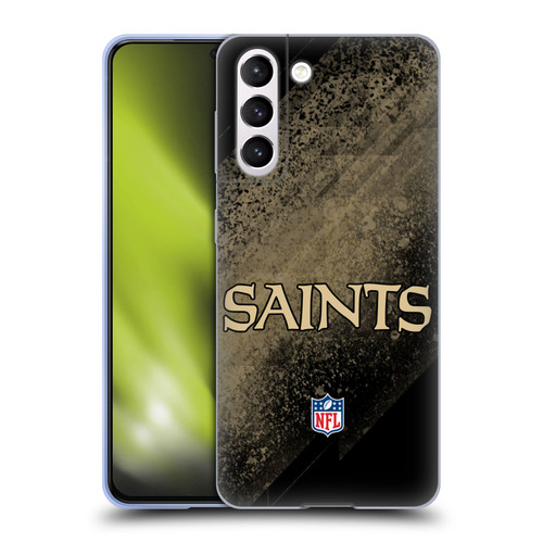 NFL New Orleans Saints Logo Blur Soft Gel Case for Samsung Galaxy S21 5G