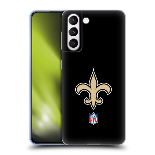 NFL New Orleans Saints Logo Plain Soft Gel Case for Samsung Galaxy S21 5G