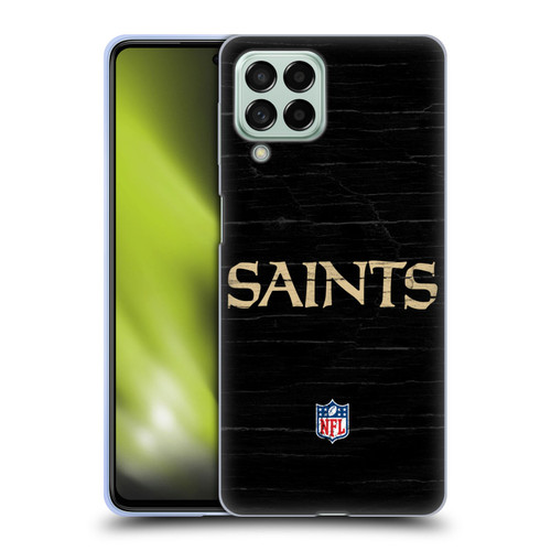 NFL New Orleans Saints Logo Distressed Look Soft Gel Case for Samsung Galaxy M53 (2022)