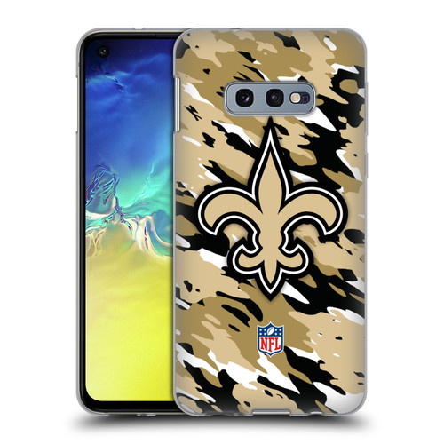 NFL New Orleans Saints Logo Camou Soft Gel Case for Samsung Galaxy S10e
