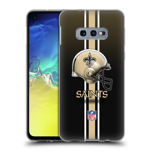 NFL New Orleans Saints Logo Helmet Soft Gel Case for Samsung Galaxy S10e