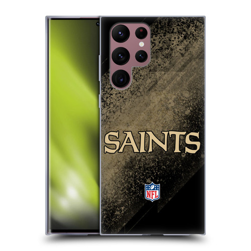 NFL New Orleans Saints Logo Blur Soft Gel Case for Samsung Galaxy S22 Ultra 5G