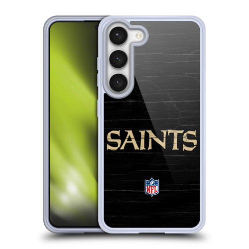 NFL New Orleans Saints Logo Distressed Look Soft Gel Case for Samsung Galaxy S23 5G NFL New Orleans Saints Logo Distressed Look Soft Gel Case for Samsung Galaxy S23 5G