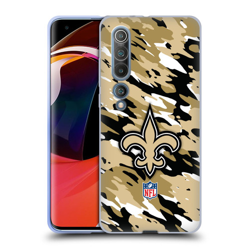 NFL New Orleans Saints Logo Camou Soft Gel Case for Xiaomi Mi 10 5G / Mi 10 Pro 5G