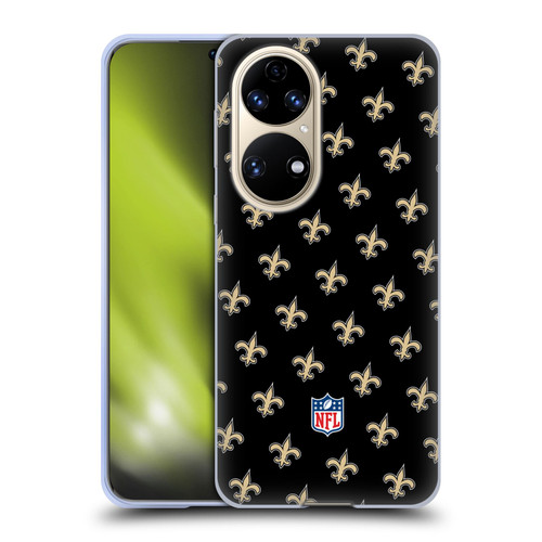 NFL New Orleans Saints Artwork Patterns Soft Gel Case for Huawei P50