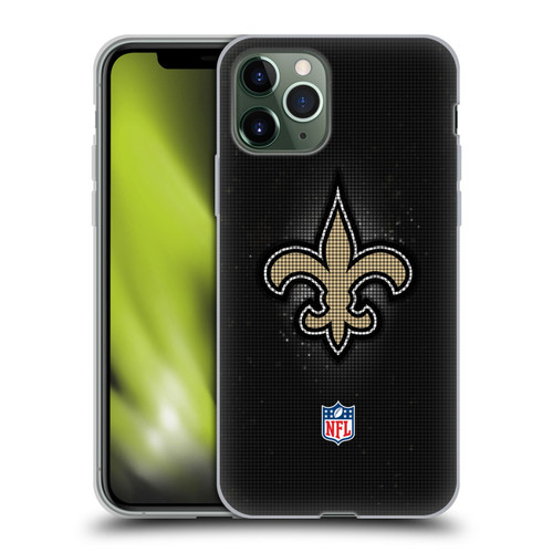 NFL New Orleans Saints Artwork LED Soft Gel Case for Apple iPhone 11 Pro