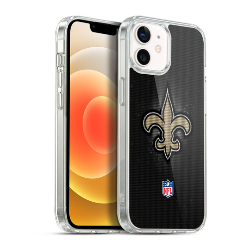 NFL New Orleans Saints Artwork LED Soft Gel Case for Apple iPhone 12 / iPhone 12 Pro & MagSafe