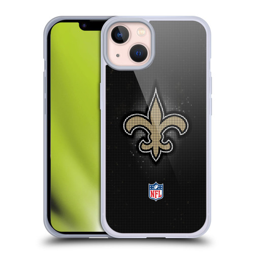NFL New Orleans Saints Artwork LED Soft Gel Case for Apple iPhone 13
