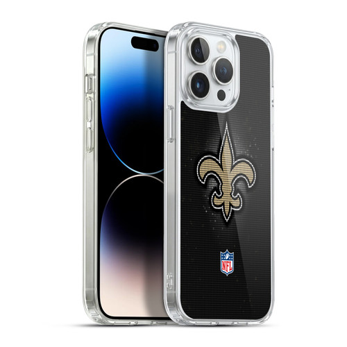 NFL New Orleans Saints Artwork LED Soft Gel Case for Apple iPhone 13 Pro Max & MagSafe