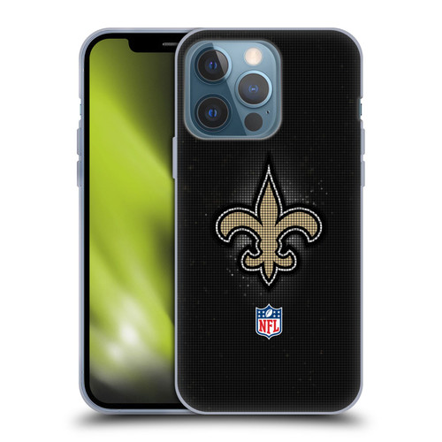 NFL New Orleans Saints Artwork LED Soft Gel Case for Apple iPhone 13 Pro