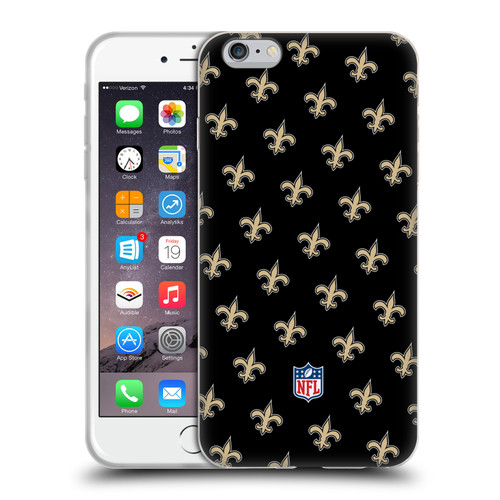 NFL New Orleans Saints Artwork Patterns Soft Gel Case for Apple iPhone 6 Plus / iPhone 6s Plus