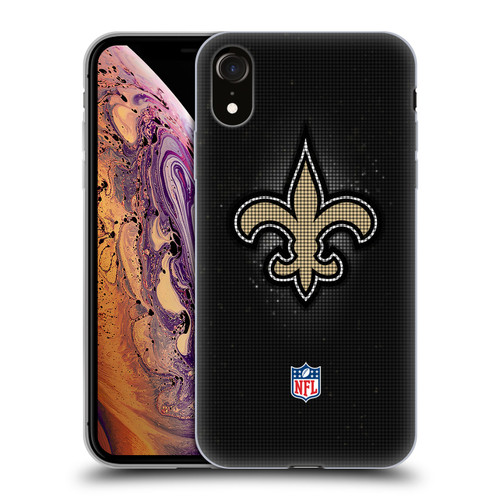 NFL New Orleans Saints Artwork LED Soft Gel Case for Apple iPhone XR