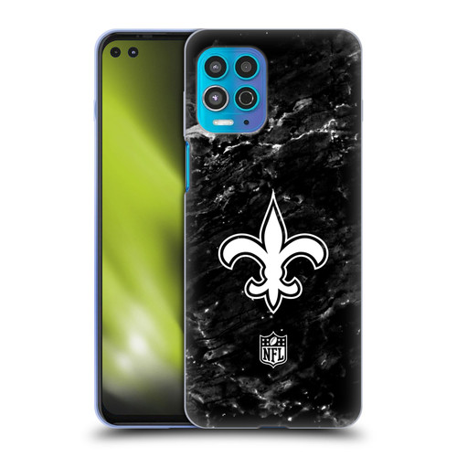 NFL New Orleans Saints Artwork Marble Soft Gel Case for Motorola Moto G100