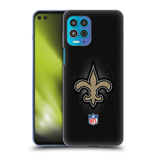 NFL New Orleans Saints Artwork LED Soft Gel Case for Motorola Moto G100