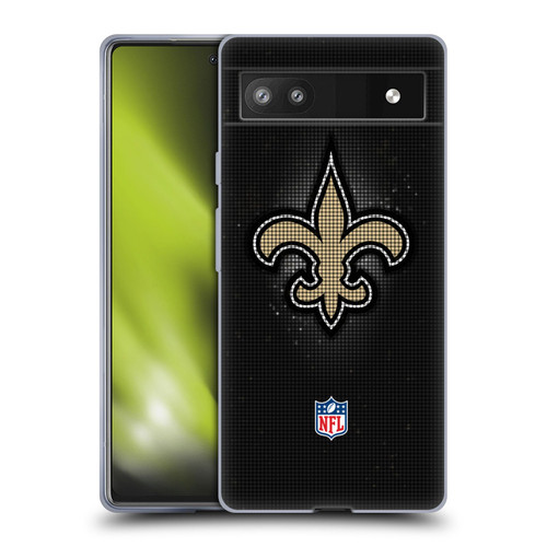 NFL New Orleans Saints Artwork LED Soft Gel Case for Google Pixel 6a
