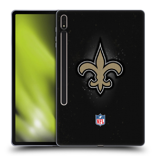 NFL New Orleans Saints Artwork LED Soft Gel Case for Samsung Galaxy Tab S8 Plus