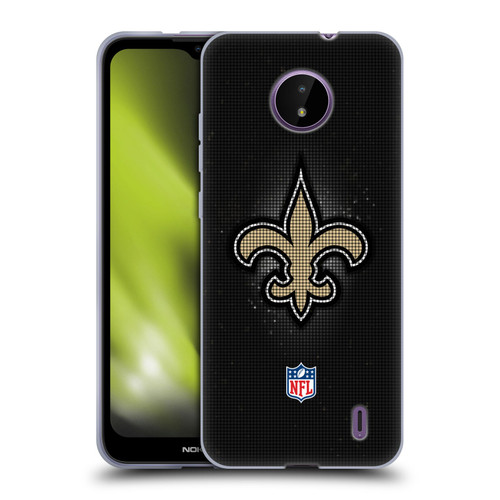 NFL New Orleans Saints Artwork LED Soft Gel Case for Nokia C10 / C20