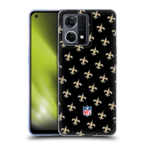 NFL New Orleans Saints Artwork Patterns Soft Gel Case for OPPO Reno8 4G