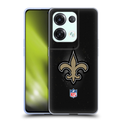 NFL New Orleans Saints Artwork LED Soft Gel Case for OPPO Reno8 Pro
