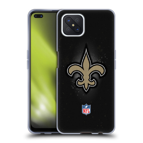 NFL New Orleans Saints Artwork LED Soft Gel Case for OPPO Reno4 Z 5G