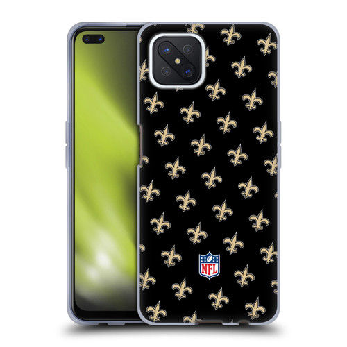 NFL New Orleans Saints Artwork Patterns Soft Gel Case for OPPO Reno4 Z 5G