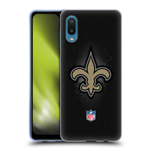 NFL New Orleans Saints Artwork LED Soft Gel Case for Samsung Galaxy A02/M02 (2021)