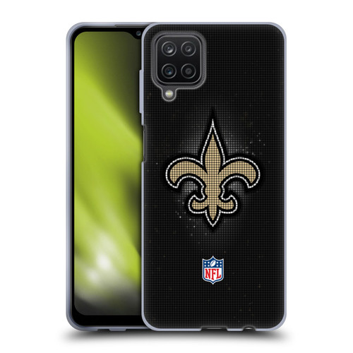 NFL New Orleans Saints Artwork LED Soft Gel Case for Samsung Galaxy A12 (2020)