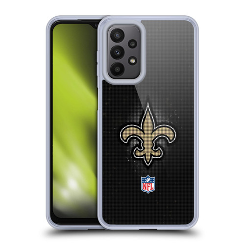 NFL New Orleans Saints Artwork LED Soft Gel Case for Samsung Galaxy A23 / 5G (2022)