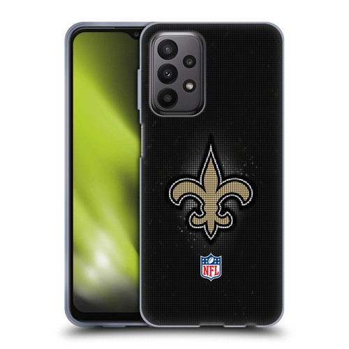 NFL New Orleans Saints Artwork LED Soft Gel Case for Samsung Galaxy A23 / 5G (2022)