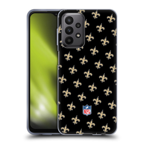 NFL New Orleans Saints Artwork Patterns Soft Gel Case for Samsung Galaxy A23 / 5G (2022)