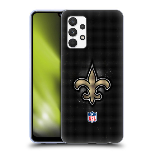 NFL New Orleans Saints Artwork LED Soft Gel Case for Samsung Galaxy A32 (2021)