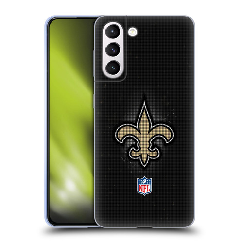 NFL New Orleans Saints Artwork LED Soft Gel Case for Samsung Galaxy S21+ 5G