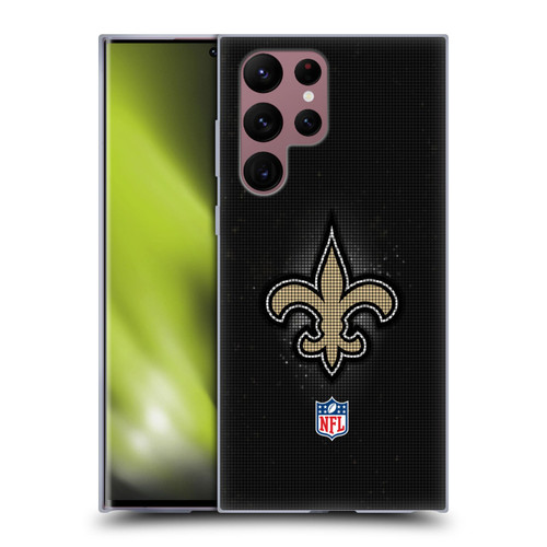 NFL New Orleans Saints Artwork LED Soft Gel Case for Samsung Galaxy S22 Ultra 5G