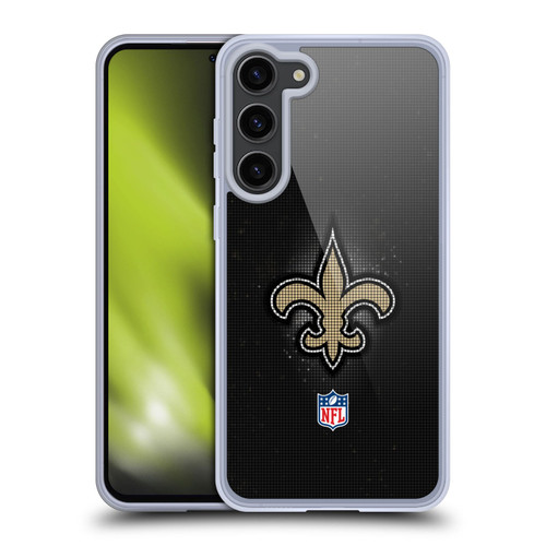 NFL New Orleans Saints Artwork LED Soft Gel Case for Samsung Galaxy S23+ 5G
