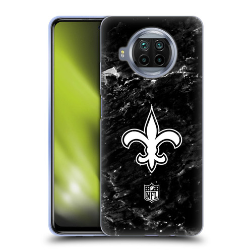 NFL New Orleans Saints Artwork Marble Soft Gel Case for Xiaomi Mi 10T Lite 5G