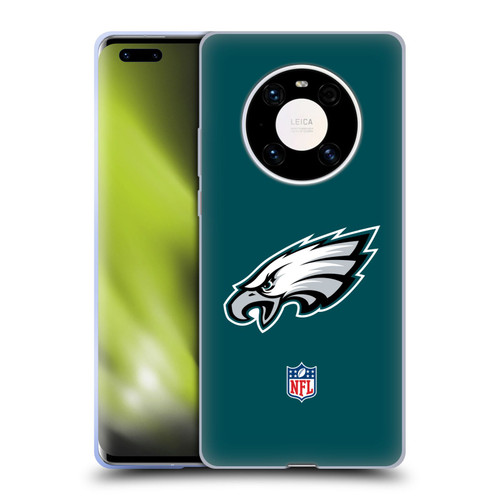 NFL Philadelphia Eagles Logo Plain Soft Gel Case for Huawei Mate 40 Pro 5G