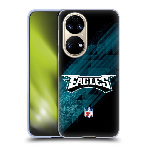 NFL Philadelphia Eagles Logo Blur Soft Gel Case for Huawei P50