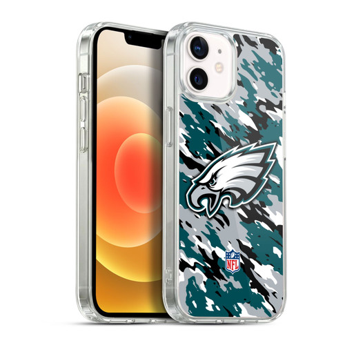 NFL Philadelphia Eagles Logo Camou Soft Gel Case for Apple iPhone 12 / iPhone 12 Pro & MagSafe