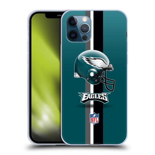 NFL Philadelphia Eagles Logo Helmet Soft Gel Case for Apple iPhone 12 / iPhone 12 Pro