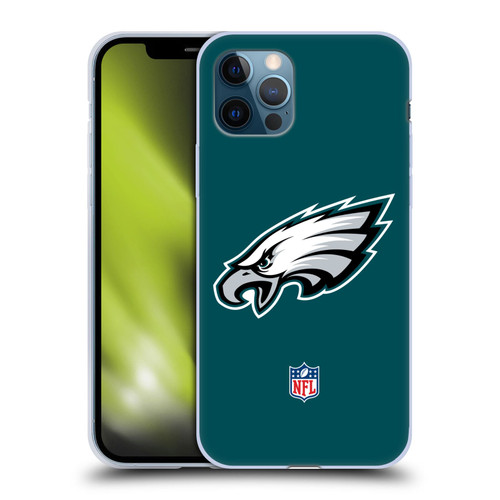 NFL Philadelphia Eagles Logo Plain Soft Gel Case for Apple iPhone 12 / iPhone 12 Pro