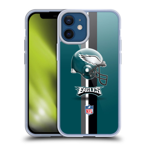 NFL Philadelphia Eagles Logo Helmet Soft Gel Case for Apple iPhone 12 Mini